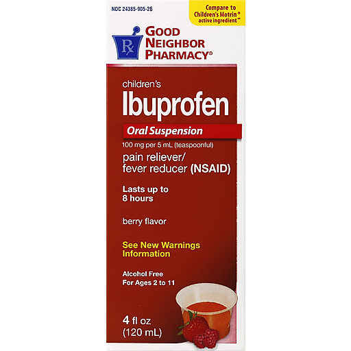 Good Neighbor Pharmacy Good Neighbor Pharmacy GNP Ibuprofen Child Suspension Berry Flavor 4 Oz Baking Flavors & Extracts
