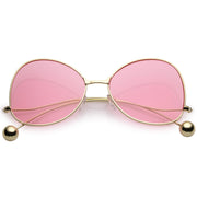 zeroUV Women's Retro Oversize Butterfly Shape Color Tone Lens Sunglasses C443 Sunglasses