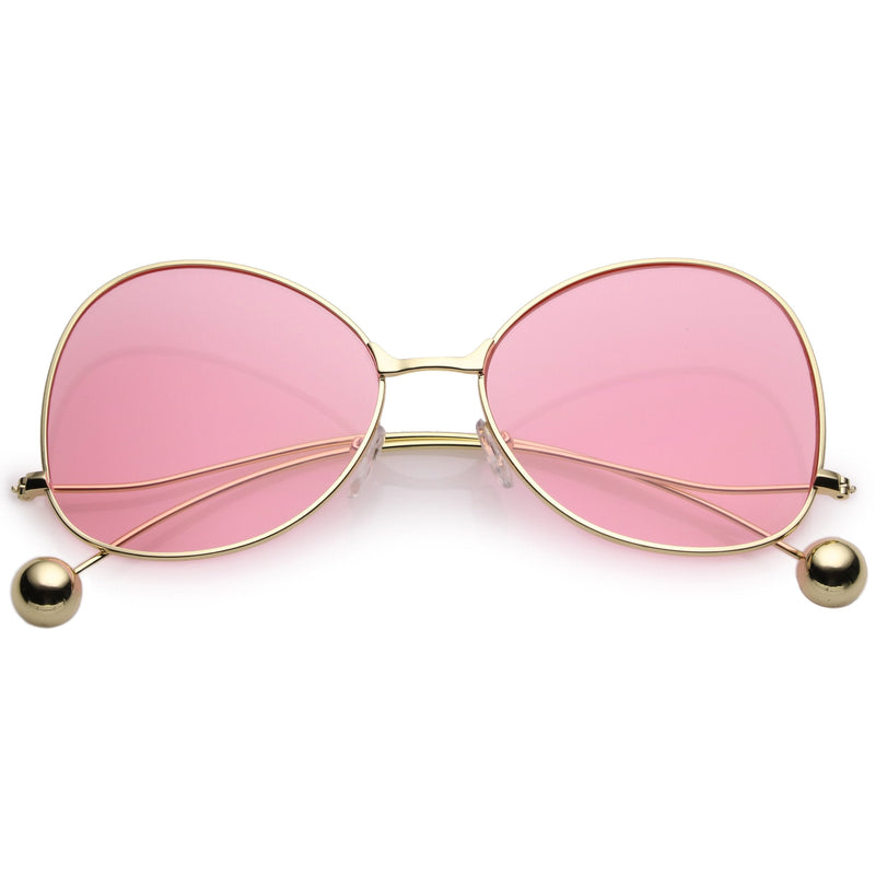 zeroUV Women's Retro Oversize Butterfly Shape Color Tone Lens Sunglasses C443 Sunglasses