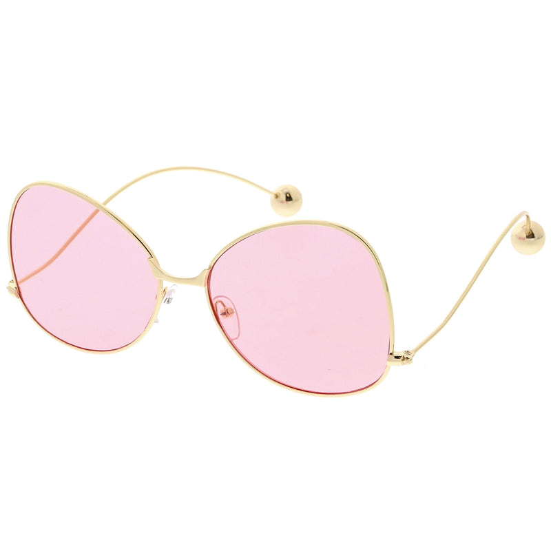 zeroUV Women's Retro Oversize Butterfly Shape Color Tone Lens Sunglasses C443 Sunglasses