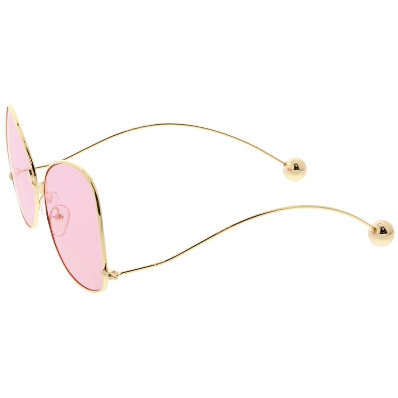 zeroUV Women's Retro Oversize Butterfly Shape Color Tone Lens Sunglasses C443 Sunglasses