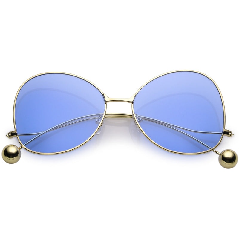 zeroUV Women's Retro Oversize Butterfly Shape Color Tone Lens Sunglasses C443 Sunglasses
