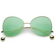 zeroUV Women's Retro Oversize Butterfly Shape Color Tone Lens Sunglasses C443 Sunglasses