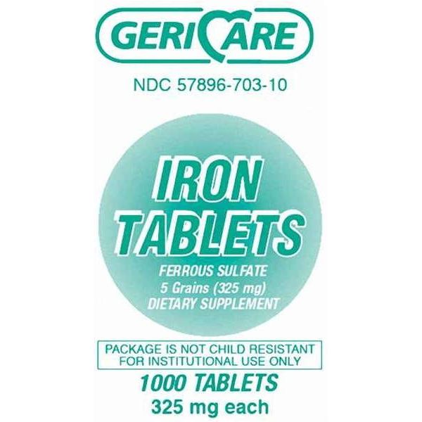 GeriCare GeriCare Iron Supplement 325 Mg Strength Tablet Vitamins & Supplements
