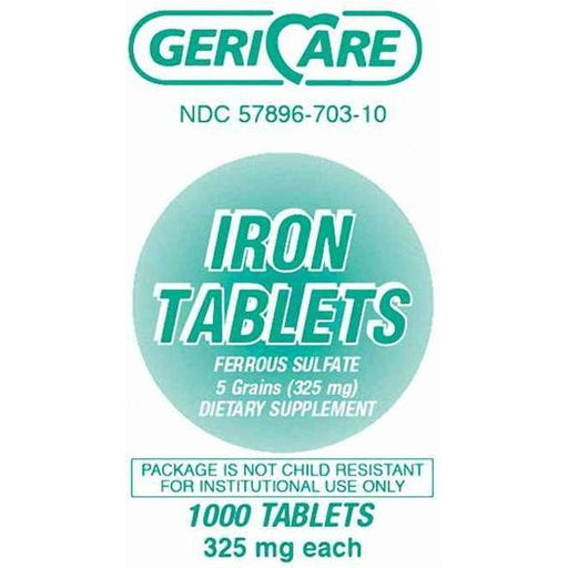GeriCare GeriCare Iron Supplement 325 Mg Strength Tablet Vitamins & Supplements