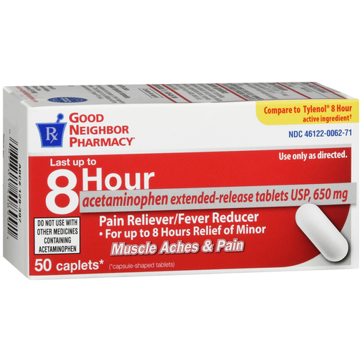 0 GNP Acetaminophen 650 Mg 8 Hour ER Pitch Counters