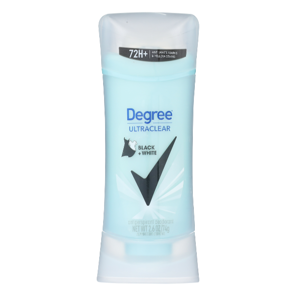 Degree Degree Women UltraClear Antiperspirant Deodorant, Black+White, 2.6 oz Stick Deodorant & Anti-Perspirant