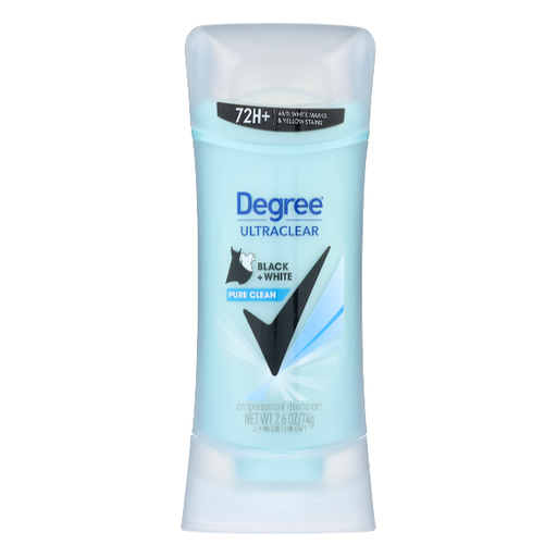 Degree Degree Antiperspirant Deodorant, Pure Clean, Black + White 2.6 Oz Deodorant & Anti-Perspirant