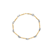 Bids.com 10k Two-Tone Gold 1/3 Cttw Diamond Pave Set Heart S-Link 7.25" Bracelet (I-J Color, I2-I3 Clarity) Bracelets