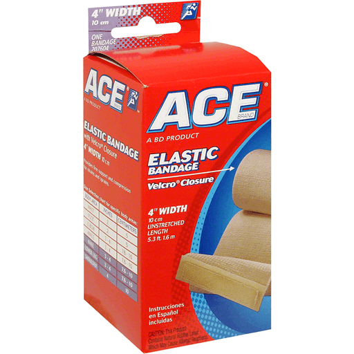 ACE ACE Elastic Bandage With Velcro Closure, 4 Inch Width Medical Tape & Bandages