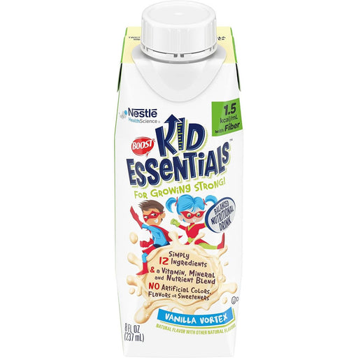 Boost Kid Essentials Boost Kid Essentials 1.5 Balanced With Fiber Vanilla Vortex, 8 Fluid Ounces, 24 Per Case Medical Supplies
