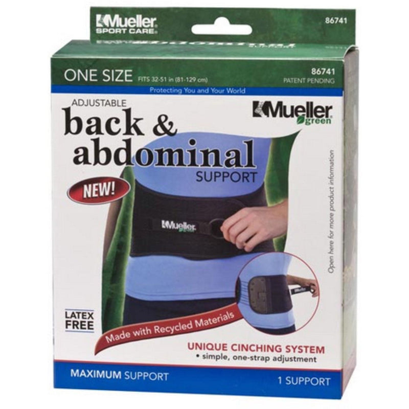 Mueller Mueller Green Adjustable Back And Abdominal Support - Black Health & Beauty Lavender