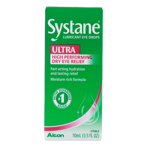 Systane Systane Lubricant Eye Drops Ultra High Performing Dry Relief - 0.33 Fluid Ounce Personal Care