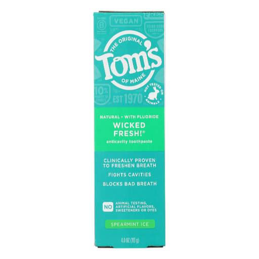 Tom's of Maine Tom's of Maine Wicked Fresh Spearmint Ice Toothpaste, 4 Oz Toothpaste