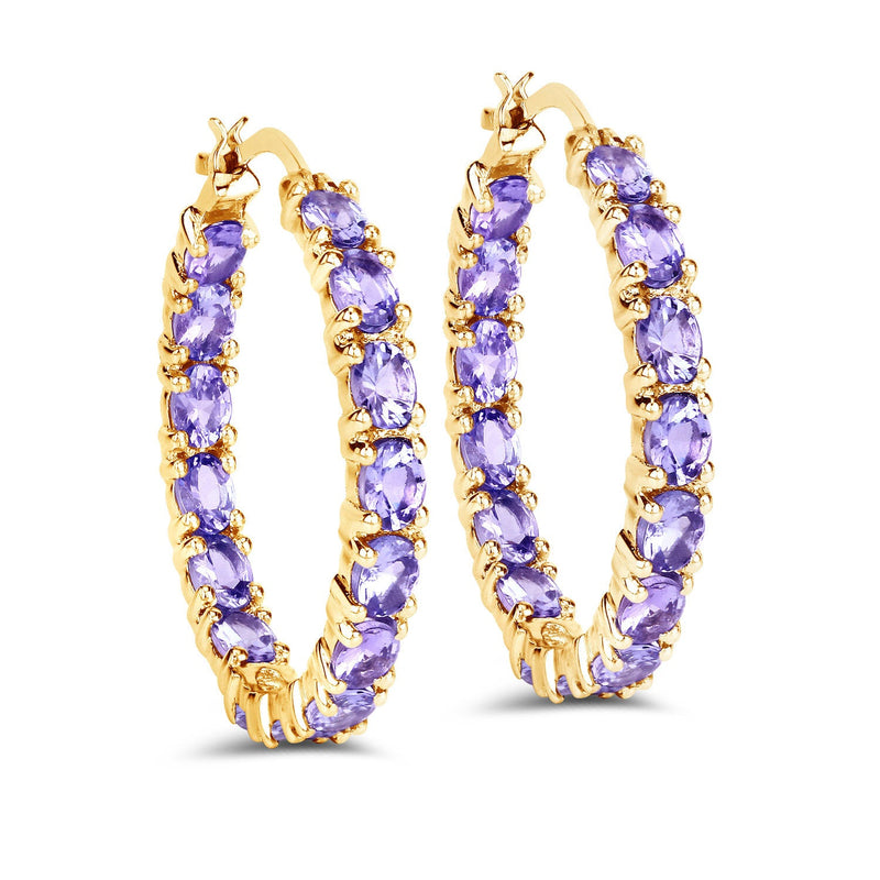 Bids.com 5.10 Carat Genuine Tanzanite .925 Sterling Silver Earrings Earrings