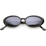 zeroUV Women's Retro True Vintage Round Oval Mirrored Lens Sunglasses C654 Sunglasses