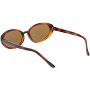 zeroUV Women's Retro True Vintage Round Oval Mirrored Lens Sunglasses C654 Sunglasses