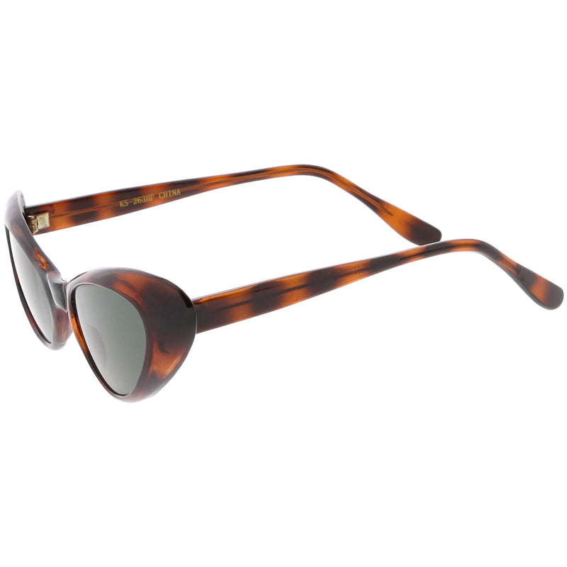 zeroUV Women's Small Retro True Vintage Cat Eye Sunglasses C661 Sunglasses