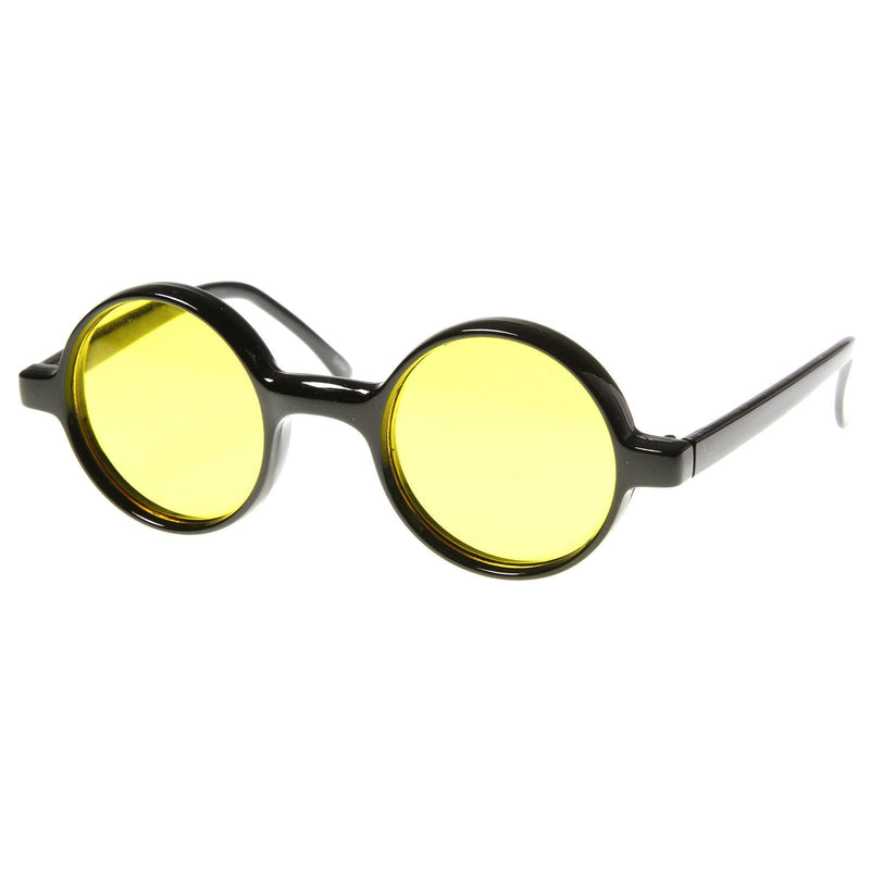 zeroUV Small Retro Round Lennon Style Color Lens Sunglasses 8631 Sunglasses