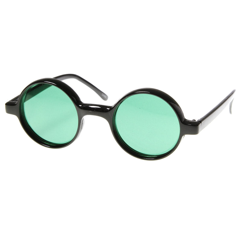 zeroUV Small Retro Round Lennon Style Color Lens Sunglasses 8631 Sunglasses