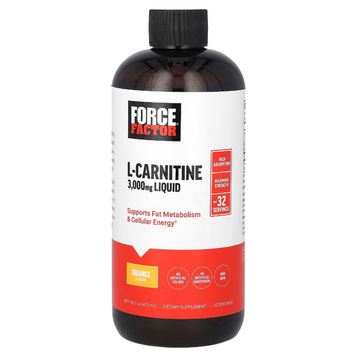 Force Factor L-Carnitine Lq 473 Ml Orng 32 Sv Vitamins & Supplements
