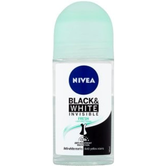 Nivea Nivea Black & White Invisible Fresh Ball Antiperspirant 48 H, 50 Ml Deodorant