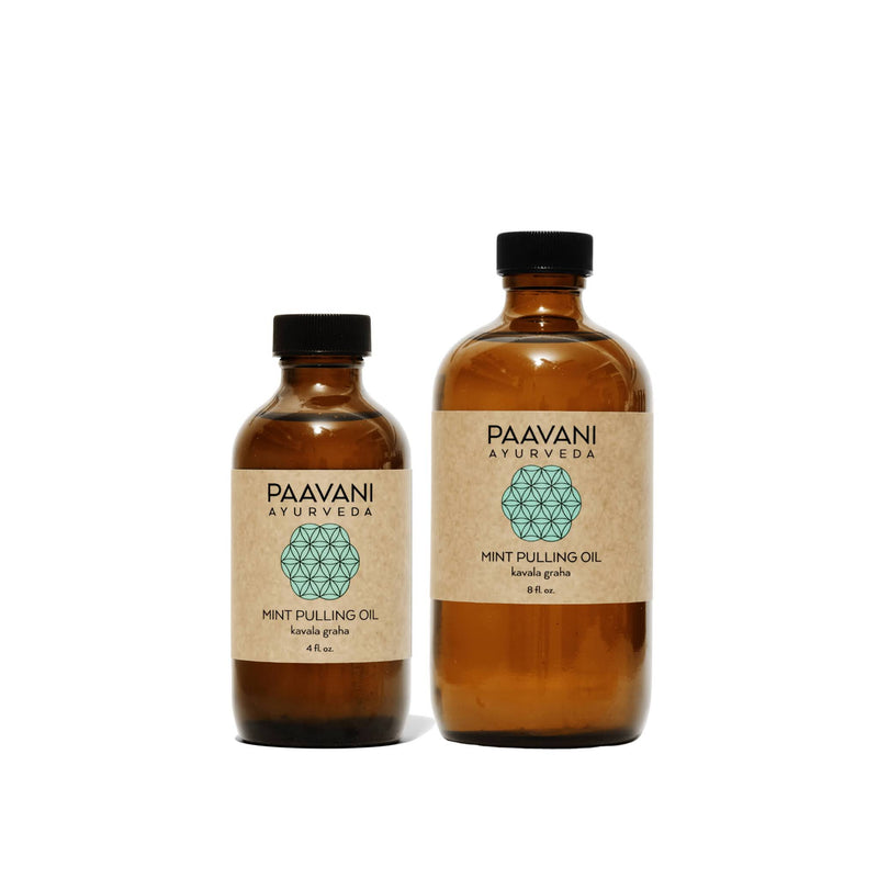 Paavani Ayurveda Mint Pulling Oil | Ayurvedic Oil Pulling for Oral Health & Detoxification