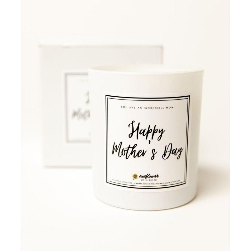 Sunflower Motherhood Happy Mother's Day Candle Candles