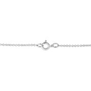 Bids.com .925 Sterling Silver Prong-Set Diamond Accent Satin Finished Double Circle 18" Pendant Necklace (I-J Color, I1-I2 Clarity) Necklaces