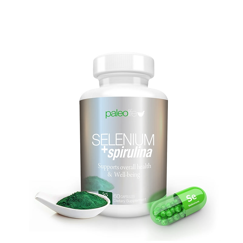 Paleolife Selenium & Spirulina SELENIUM + SPIRULINA White Smoke 1 Pack,3 Pack,6 Pack