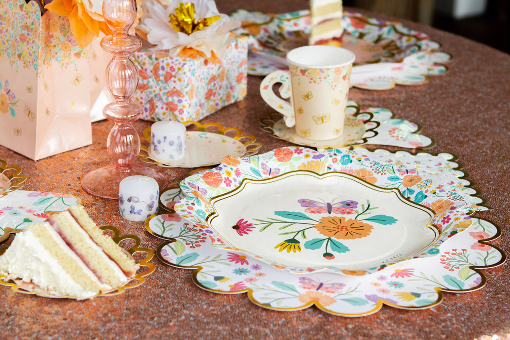 Tea Party Dinner Plates (8)