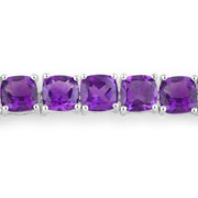 Bids.com 6.05 Carat Genuine Amethyst .925 Sterling Silver Bracelet Bracelets