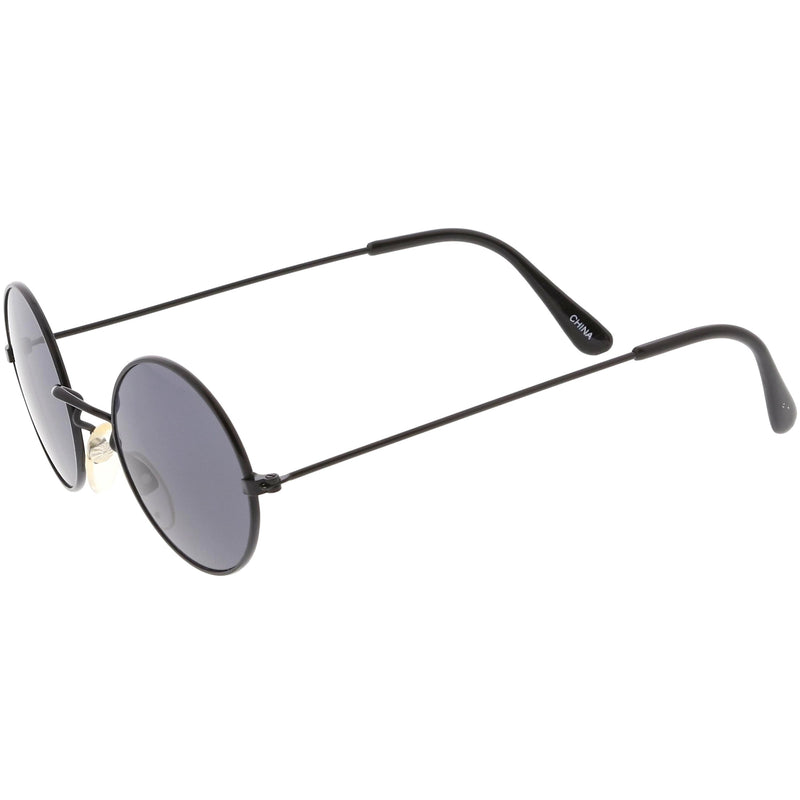 zeroUV Small Round Dapper True Vintage Metal Sunglasses C669 Sunglasses