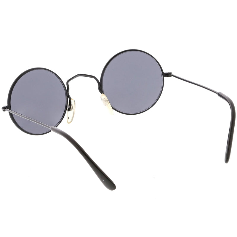 zeroUV Small Round Dapper True Vintage Metal Sunglasses C669 Sunglasses