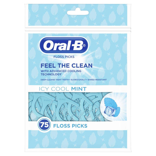 Oral B Oral B Complete Dental Floss Picks, Icy Cool Mint Oral Care Light Blue