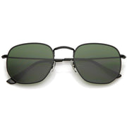 zeroUV Retro Modern Geometric Hexagon Frame Dapper Sunglasses C455 Sunglasses