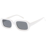 zeroUV Artistic Retro Modern Deep Rectangle Block Flat Lens Sunglasses C673 Sunglasses