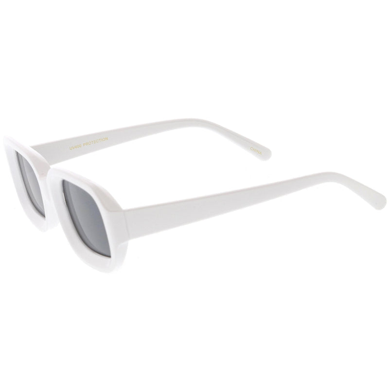 zeroUV Artistic Retro Modern Deep Rectangle Block Flat Lens Sunglasses C673 Sunglasses