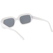 zeroUV Artistic Retro Modern Deep Rectangle Block Flat Lens Sunglasses C673 Sunglasses