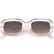 zeroUV Artistic Retro Modern Deep Rectangle Block Flat Lens Sunglasses C673 Sunglasses