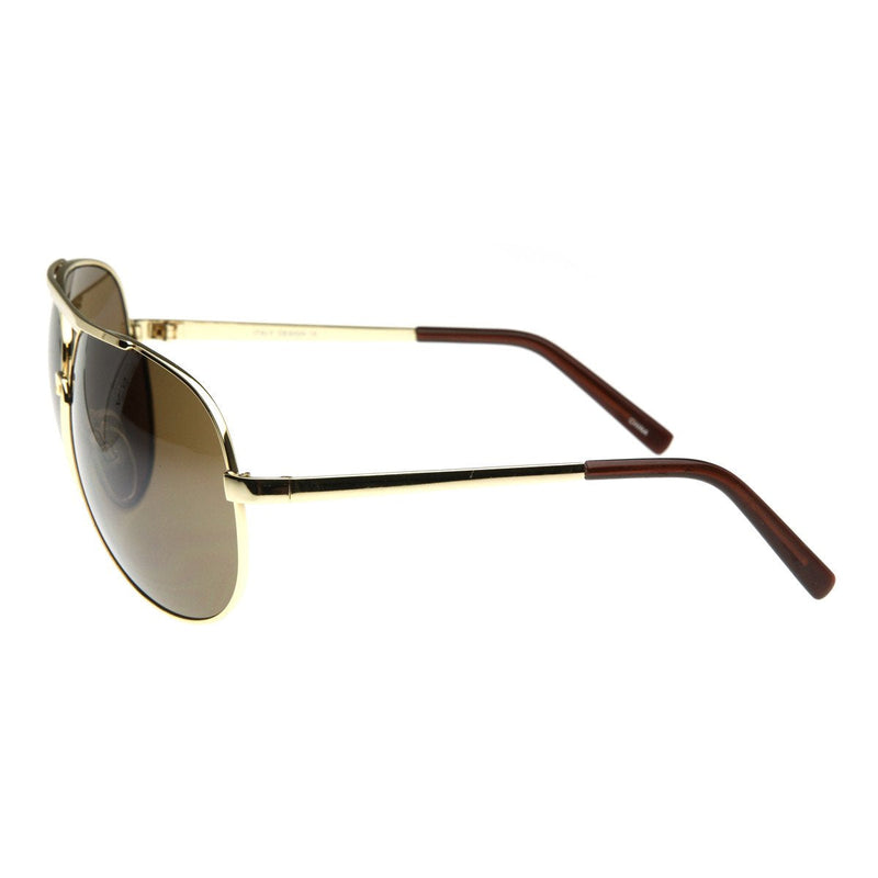 zeroUV Extra Large Metal Oversize Frame Aviator Sunglasses 1580 70mm Sunglasses