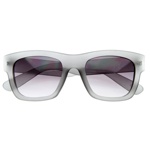 zeroUV Artist Indie Hipster Fashion Soft Rubber Horned Rim Sunglasses 8355 Sunglasses