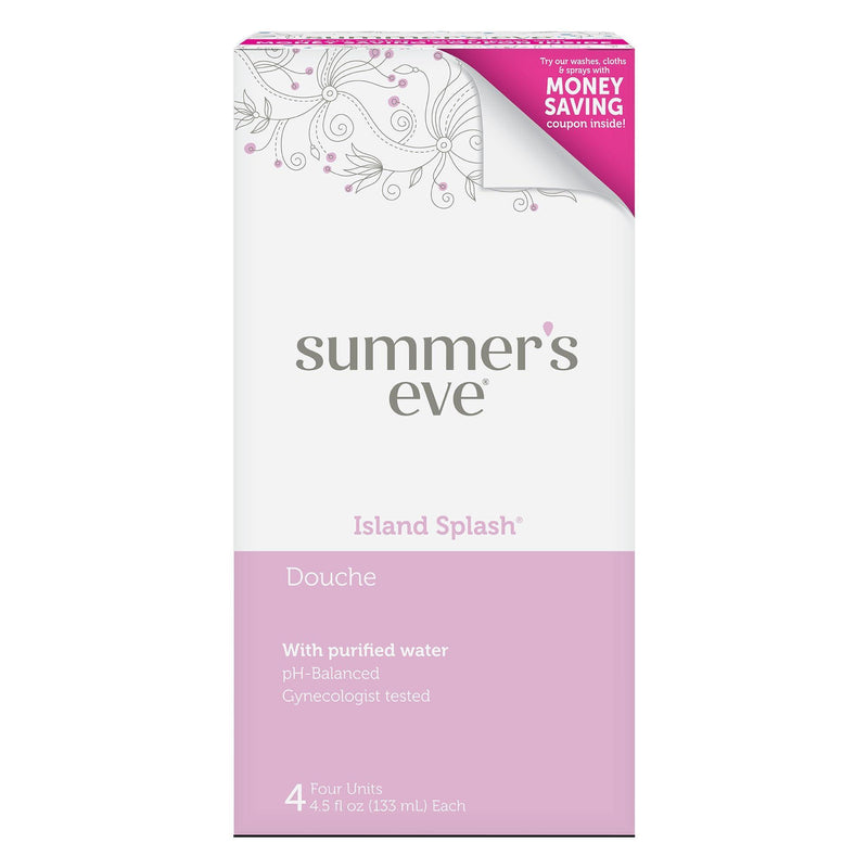 Summer's Eve Summer's Eve Douche, Island Splash, 4 Units, 4.5 Oz Each Health & Beauty White Smoke