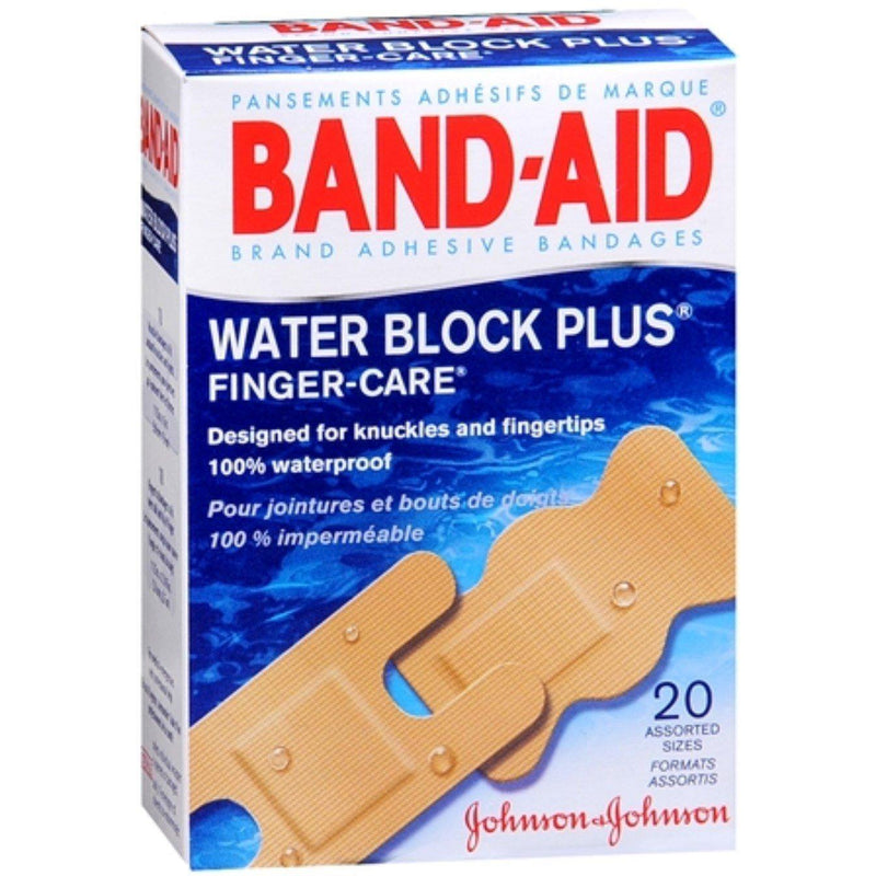Band Aid Band Aid Water Block Plus Adhesive Bandages, Finger Care, Assorted First Aid