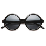 zeroUV Retro Sleek Large Round Fashion Sunglasses 8704 Sunglasses