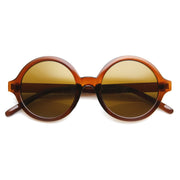 zeroUV Retro Sleek Large Round Fashion Sunglasses 8704 Sunglasses