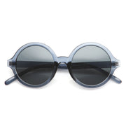 zeroUV Retro Sleek Large Round Fashion Sunglasses 8704 Sunglasses