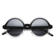zeroUV Retro Sleek Large Round Fashion Sunglasses 8704 Sunglasses