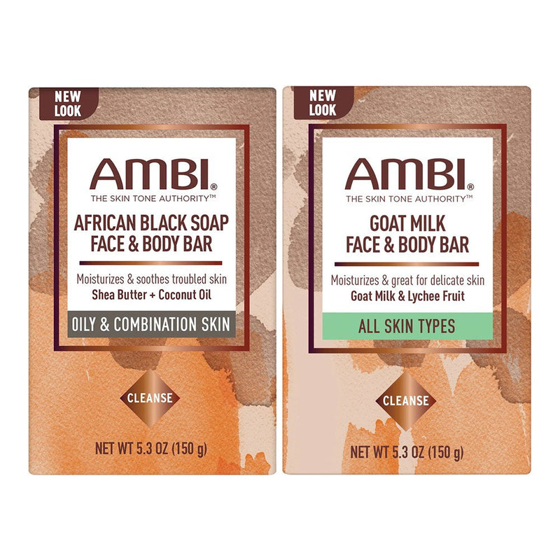 Ambi Ambi Skin Care African Black Soap - Shea Butter, 5.3 Oz Bar Soap
