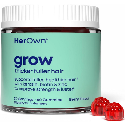 Her Own Her Own Grow Gummies, Promotes Thicker Hair 60 Gummies Vitamins & Supplements